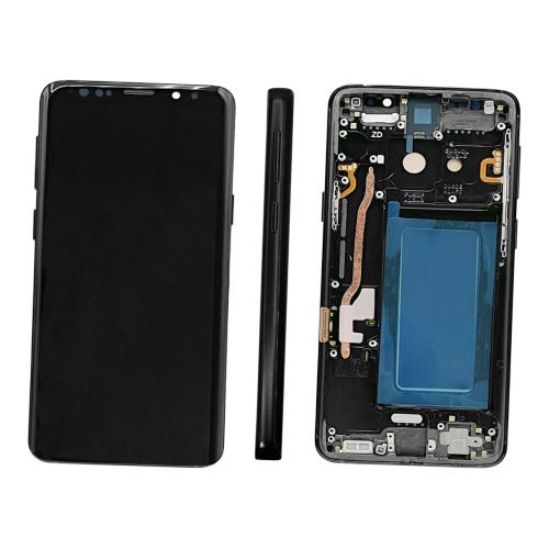 DISPLAY LCD PER SAMSUNG G960F S9 NERO CON FRAME (SOFT OLED iTruColor) 