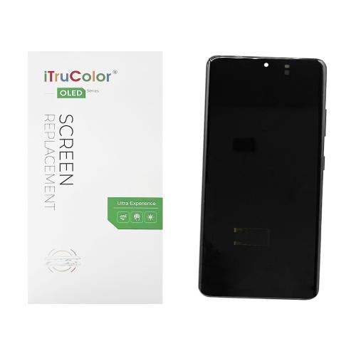 DISPLAY LCD PER SAMSUNG G998B S21 ULTRA 5G NERO CON FRAME (SOFT OLED iTruColor) 