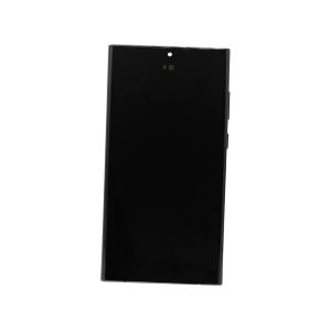 DISPLAY LCD PER SAMSUNG S908B S22 ULTRA NERO CON FRAME (SOFT OLED iTruColor)