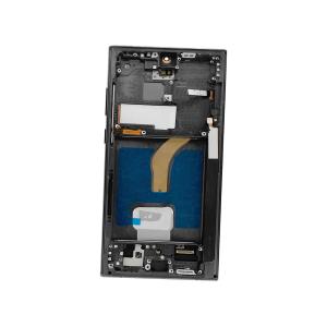 DISPLAY LCD PER SAMSUNG S908B S22 ULTRA NERO CON FRAME (SOFT OLED iTruColor)