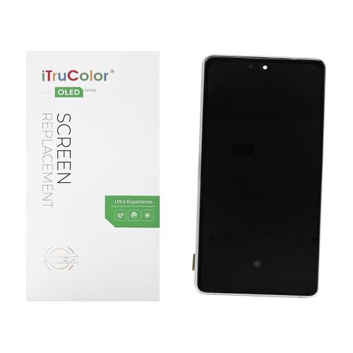 DISPLAY LCD PER SAMSUNG G780F G781B S20 FE 4G / 5G BIANCO / CLOUD WHITE CON FRAME (HARD OLED iTruColor) (O/S)