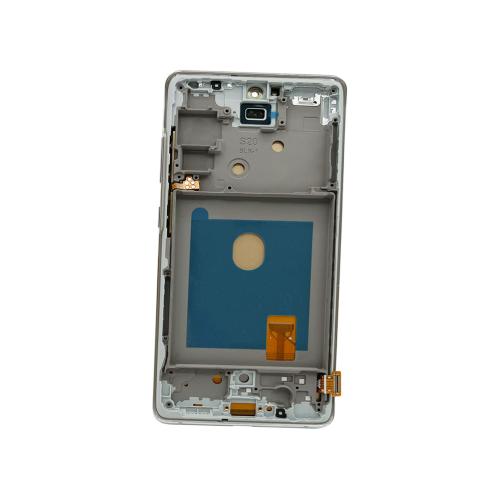 DISPLAY LCD PER SAMSUNG G780F G781B S20 FE 4G / 5G BIANCO / CLOUD WHITE CON FRAME (HARD OLED iTruColor) (O/S)