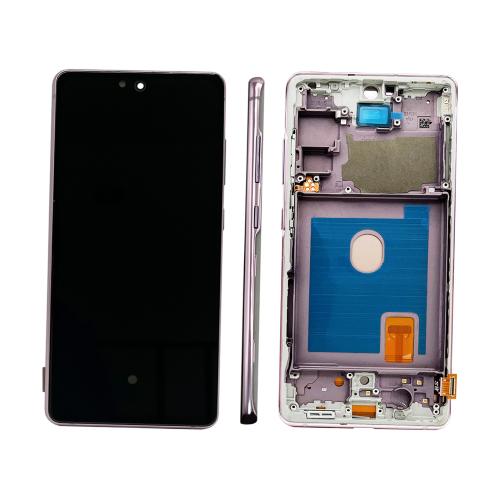 DISPLAY LCD PER SAMSUNG G780F G781B S20 FE 4G / 5G VIOLA / CLOUD LAVENDER CON FRAME (HARD OLED iTruColor) (O/S)