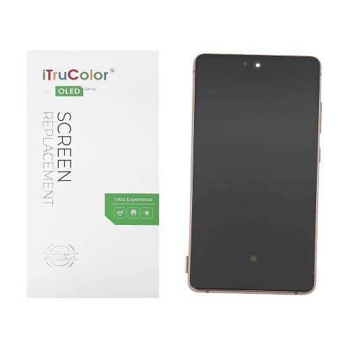 DISPLAY LCD PER SAMSUNG G780F G781B S20 FE 4G / 5G ARANCIONE / CLOUD ORANGE CON FRAME (HARD OLED iTruColor) (O/S)