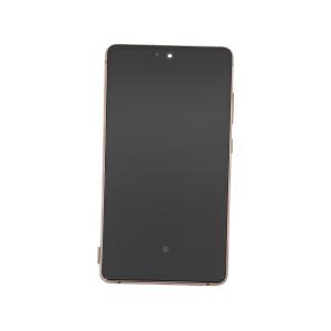 DISPLAY LCD PER SAMSUNG G780F G781B S20 FE 4G / 5G ARANCIONE / CLOUD ORANGE CON FRAME (HARD OLED iTruColor) (O/S)