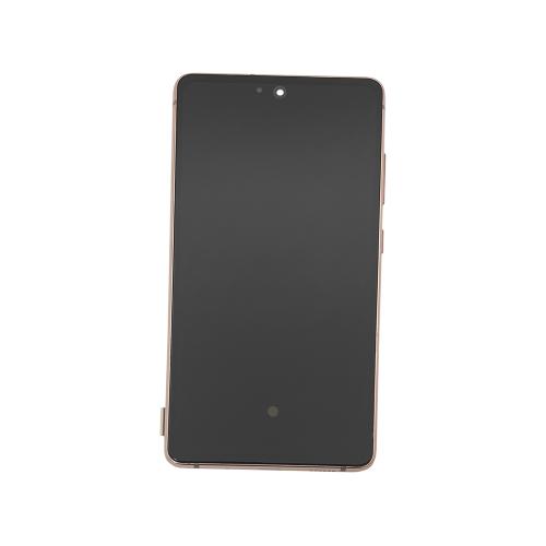 DISPLAY LCD PER SAMSUNG G780F G781B S20 FE 4G / 5G ARANCIONE / CLOUD ORANGE CON FRAME (HARD OLED iTruColor) (O/S)