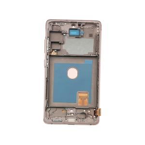 DISPLAY LCD PER SAMSUNG G780F G781B S20 FE 4G / 5G ARANCIONE / CLOUD ORANGE CON FRAME (HARD OLED iTruColor) (O/S)