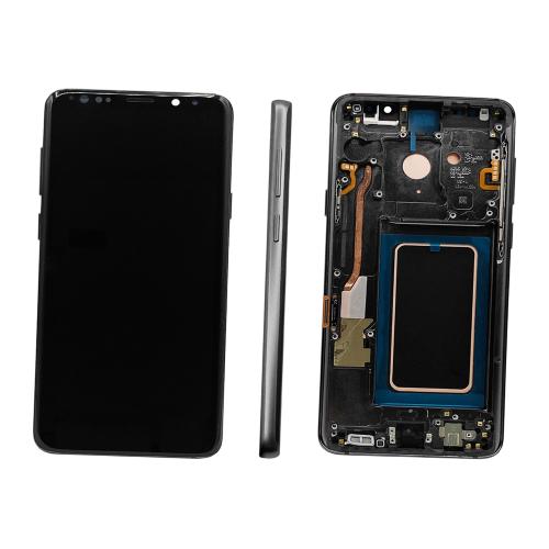 DISPLAY LCD PER SAMSUNG G965F S9 PLUS GRIGIO CON FRAME (SOFT OLED iTruColor) 