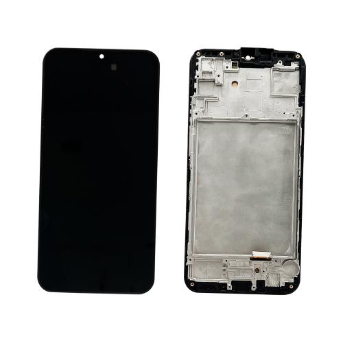 DISPLAY LCD PER SAMSUNG A155F A156B A15 NERO CON FRAME (HARD OLED iTruColor) (O/S)
