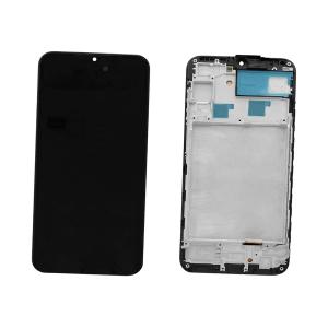 DISPLAY LCD FOR SAMSUNG A245F A24 4G BLACK WITH FRAME (HARD OLED) (O/S)
