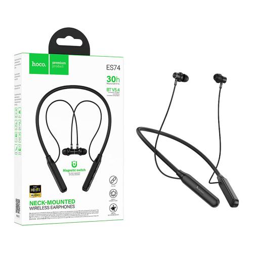 CUFFIE AURICOLARI HOCO ES74 WIRELESS NERO - BLISTER RETAIL 