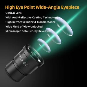 MICROSCOPIO YCS 6558XS TRINOCULARE 6.5-58X CON INTERFACCIA 0.5CTV - NERO