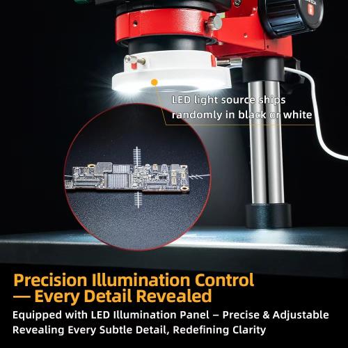 MICROSCOPIO YCS 6558XS TRINOCULARE 6.5-58X CON INTERFACCIA 0.5CTV - NERO
