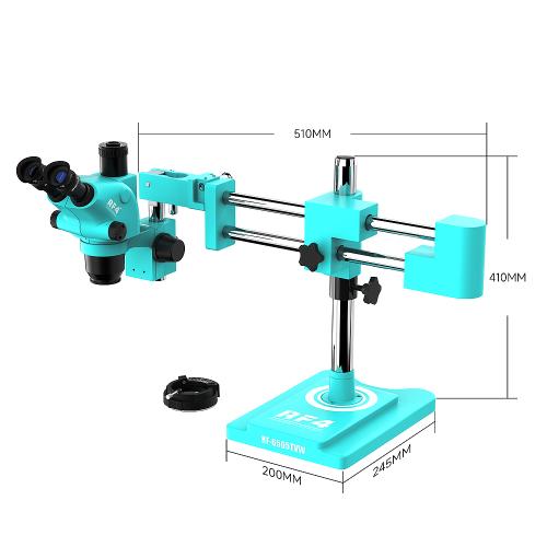 MICROSCOPIO RF4 RF-6565TVW TRINOCULARE 6.5-65X CON INTERFACCIA 0.5CTV E BRACCIO ARTICOLATO