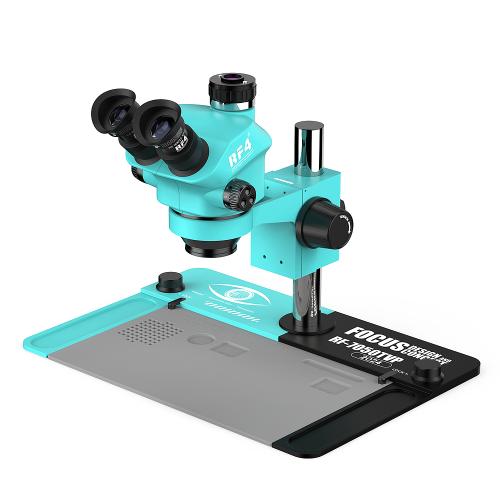MICROSCOPIO RF4 RF-7050TVP TRINOCULARE 7-50X CON INTERFACCIA 0.5CTV