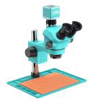 MICROSCOPIO RF4 RF-7050-PO4-4KC1PRO TRINOCULARE 7-50X CON INTERFACCIA 0.5CTV E BASE IN ALLUMINIO