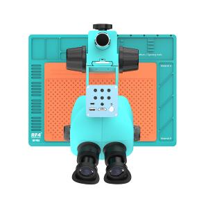 MICROSCOPIO RF4 RF-7050-PO4-4KC1PRO TRINOCULARE 7-50X CON INTERFACCIA 0.5CTV E BASE IN ALLUMINIO