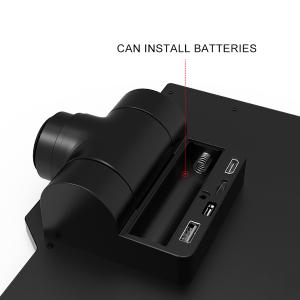 MICROSCOPIO RF4 RF-6565TVD2-YS010W TRINOCULARE 6.5-65X CON BASE IN ALLUMINIO E MONITOR