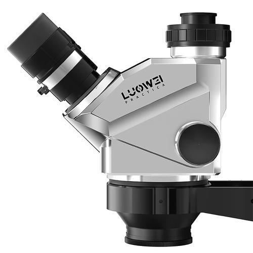 MICROSCOPIO LUOWEI LW-TR01-B3TV-GK01 TRINOCULARE 7-50X CON INTERFACCIA 0.5CTV E BRACCIO OSCILLANTE