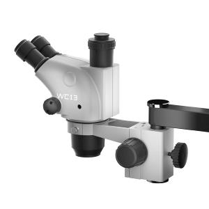 MICROSCOPIO LUOWEI WCI3-6565BG-TV TRINOCULARE 6.5-65X CON INTERFACCIA 0.5CTV E BRACCIO OSCILLANTE A PARETE