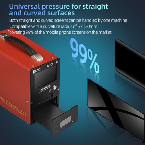 MACCHINA LAMINATRICE YCS S7 PER RIGENERAZIONE DISPLAY SMARTPHONE 