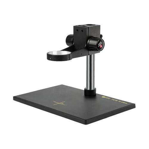 BASE ALLUMINIO CON SUPPORTO MESSA A FUOCO PER MICROSCOPIO YCS 71 ULTRA NERO