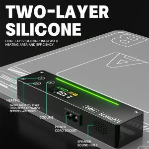 PIANO DA LAVORO LUOWEI LW-HP2 15 POLLICI PIASTRA DI RISACLDAMENO AI A DUE ZONE