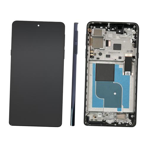 PANTALLA LCD PARA MOTOROLA XT2201 MOTO EDGE 30 PRO NEGRO CON MARCO (OLED)