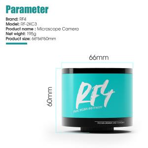 TELECAMERA MICROSCOPICA INDUSTRIALE 2K RF-2KC3 PER MICROSCOPIO TRINOCULARE 