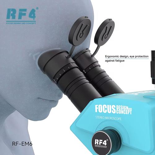 GOMMINI DI RICAMBIO RF4 RF-EM6 PER OCULARE MICROSCOPIO NERO 