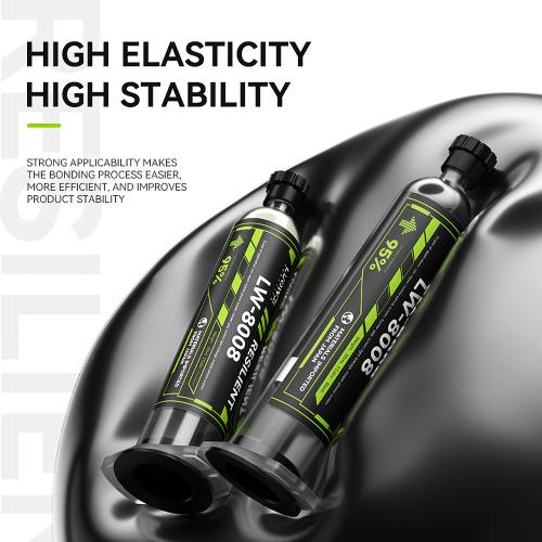 ADESIVO STRUTTURALE LUOWEI LW-8008 GLUE GUN PER RIGENERAZIONE DISPLAY IPHONE TRASPARENTE 30ml