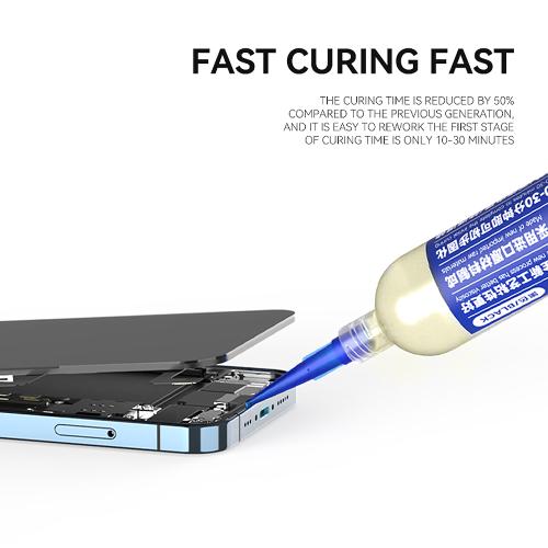 COLLA LUOWEI LW-Y01 BRACKET GLUE 30ml PER SCHERMI E BACK COVER IPHONE TRASPARENTE