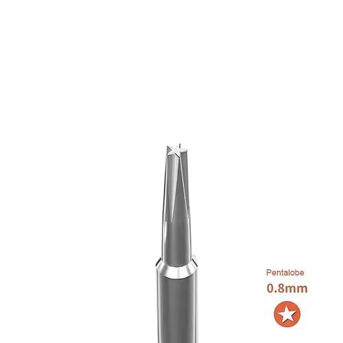 CACCIAVITE CON PUNTA TORX PENTALOBE 0.8 2D YCS Y-101 Y9090705004