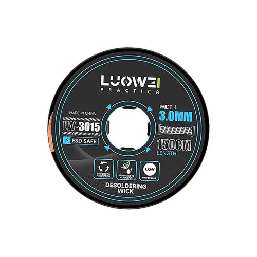 FILO INTRECCIATO DISSALDANTE IN RAME LUOWEI LW-3015-ESD SAFE 3.0mm 1.5m