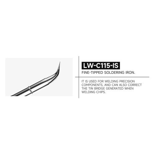 PUNTA PER STAZIONE SALDANTE LUOWEI LW-C115-IS CURVA