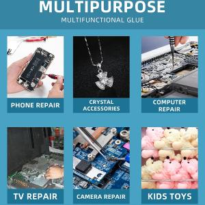 COLLA LUOWEI iSTICK GLUE PUNTA FINE 15ML NERA