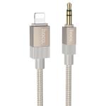 ADATTATORE LIGHTNING + 3.5MM AUX HOCO UPA32A 1M GOLD - BLISTER RETAIL