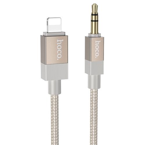 ADATTATORE LIGHTNING + 3.5MM AUX HOCO UPA32A 1M GOLD - BLISTER RETAIL