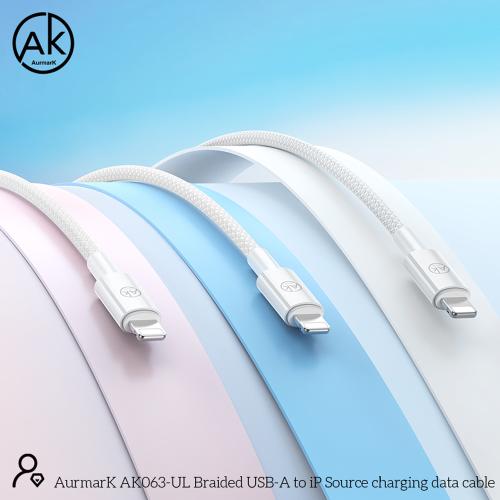 CAVO USB + LIGHTNING AURMARK AK063-UL 1M BIANCO - BLISTER RETAIL