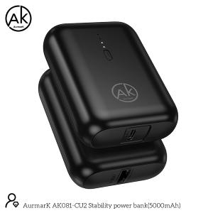 POWER BANK AURMARK 5000mAh USB-C AK081-CU2 NERO - BLISTER RETAIL