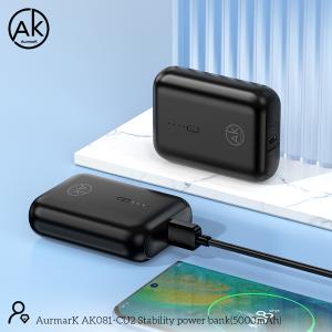 POWER BANK AURMARK 5000mAh USB-C AK081-CU2 NERO - BLISTER RETAIL