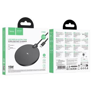 WIRELESS CHARGER HOCO CW62 15W 1.67A NERO