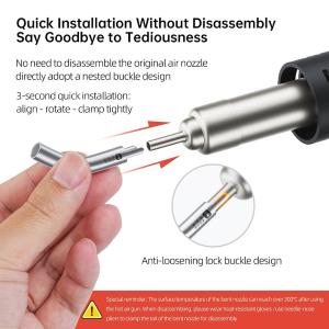 KIT ADATTATORI UGELLI CURVI YCS PER STAZIONE SALDANTE AD ARIA CALDA (4 PZ)