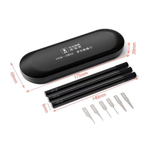 KIT TAGLIERINO YCS DB02 PER RIMOZIONE IC / CPU / NAND / COLLA CHIP BGA