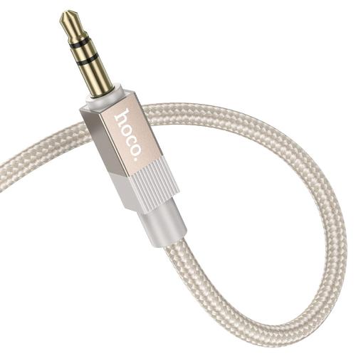 CAVO AUDIO HOCO UPA32 JACK AUX 3.5MM A AUX 3.5MM 1M GOLD - BLISTER RETAIL