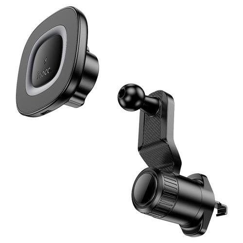 SUPPORTO PER AUTO HOCO HW30 CON RICARICA WIRELESS QUICK CHARGE 15W 1.67A NERO - BLISTER RETAIL