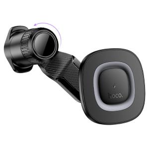 SUPPORTO PER AUTO HOCO HW30 CON RICARICA WIRELESS QUICK CHARGE 15W 1.67A NERO - BLISTER RETAIL