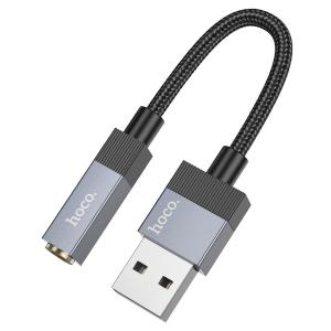 ADATTATORE USB-A + 3.5MM AUX HOCO UPA32D NERO - BLISTER RETAIL