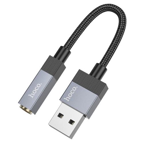 ADATTATORE USB-A + 3.5MM AUX HOCO UPA32D NERO - BLISTER RETAIL