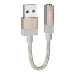 ADATTATORE USB-A + 3.5MM AUX HOCO UPA32D GOLD - BLISTER RETAIL